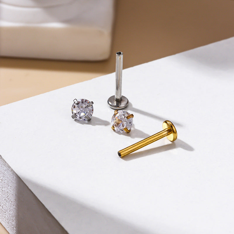 Basic Cubic Zirconia Flat Back Studs
