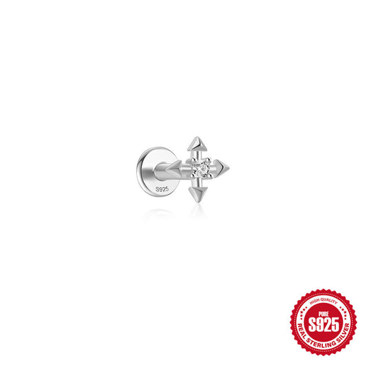 Mini Crystal Four Points Flat Back Studs
