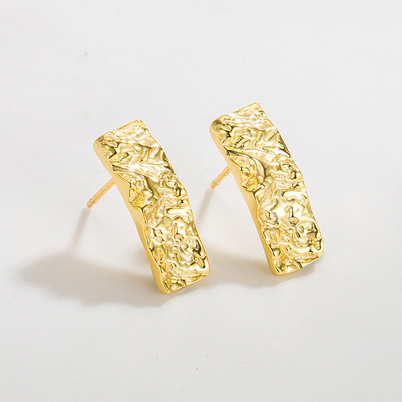 Hammered Gold Earrings