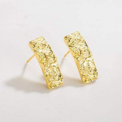 Hammered Gold Earrings
