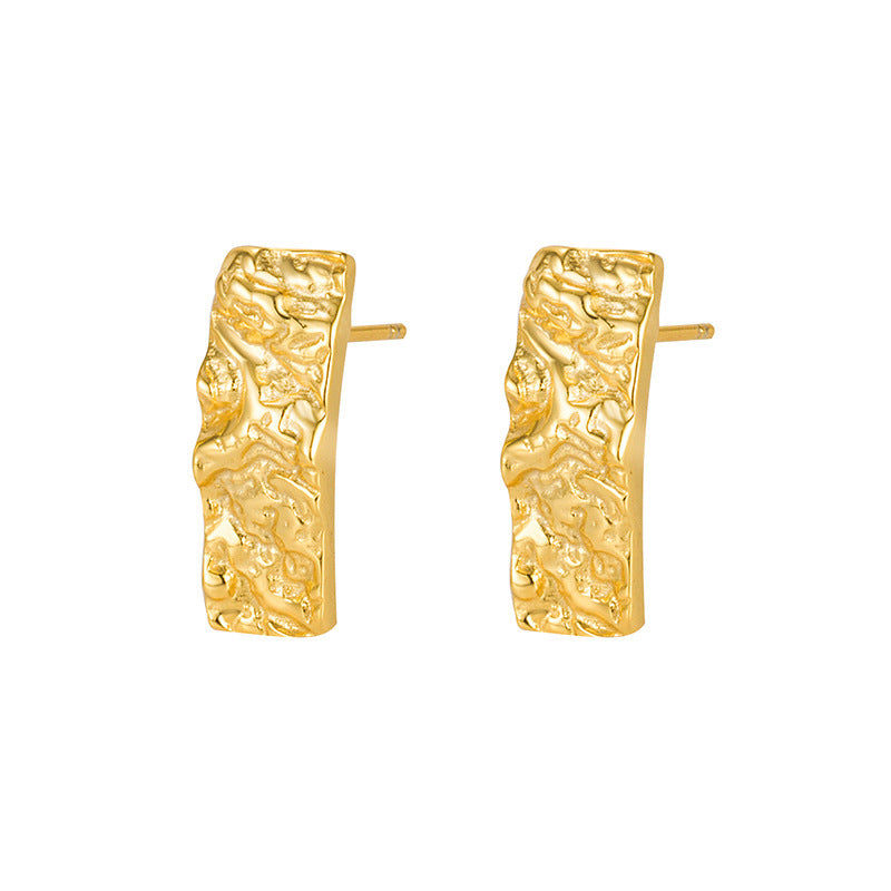 Hammered Gold Earrings