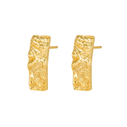 Hammered Gold Earrings