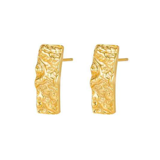 Hammered Gold Earrings