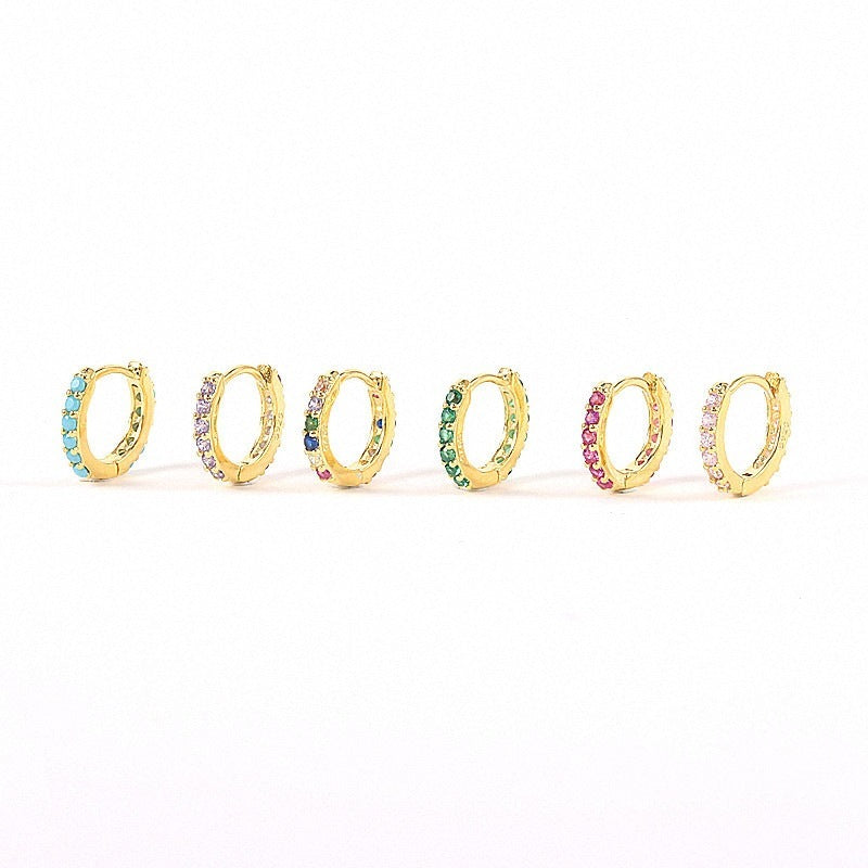 Pavé Huggie Earrings