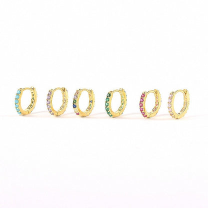 Pavé Huggie Earrings