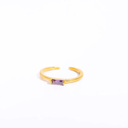 Baguette Birthstone Ring
