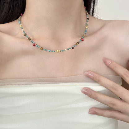 Kaja Turquoise Gold Necklace