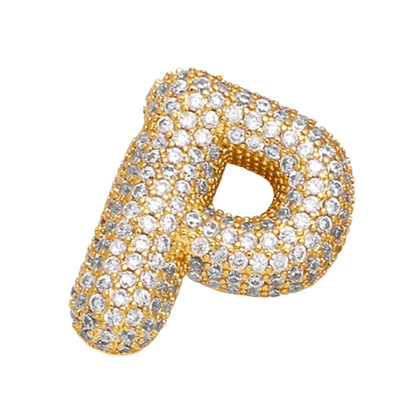 Sparkle Bubble Letter Necklace