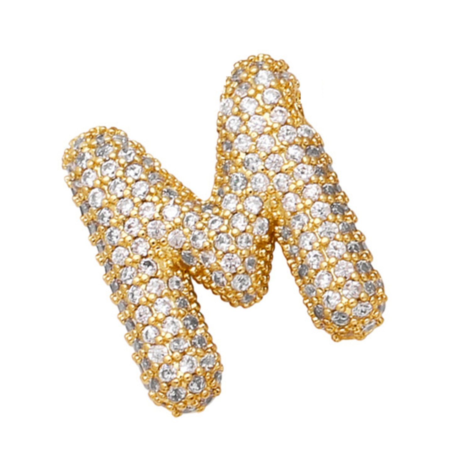 Sparkle Bubble Letter Necklace