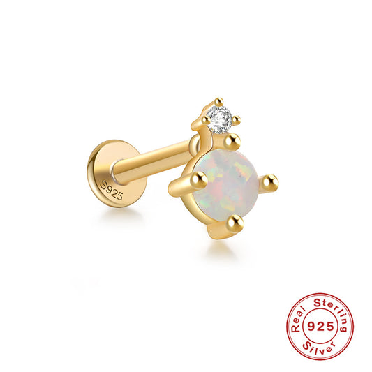 Opal Flat Back Stud 9 Style