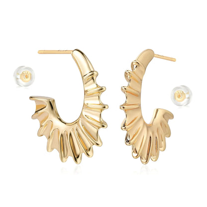 Sun Gold Hoop Earrings