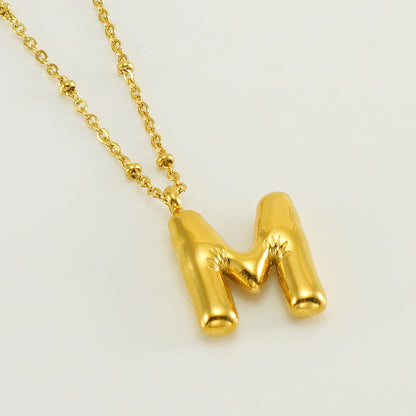 Balloon Letter Necklace