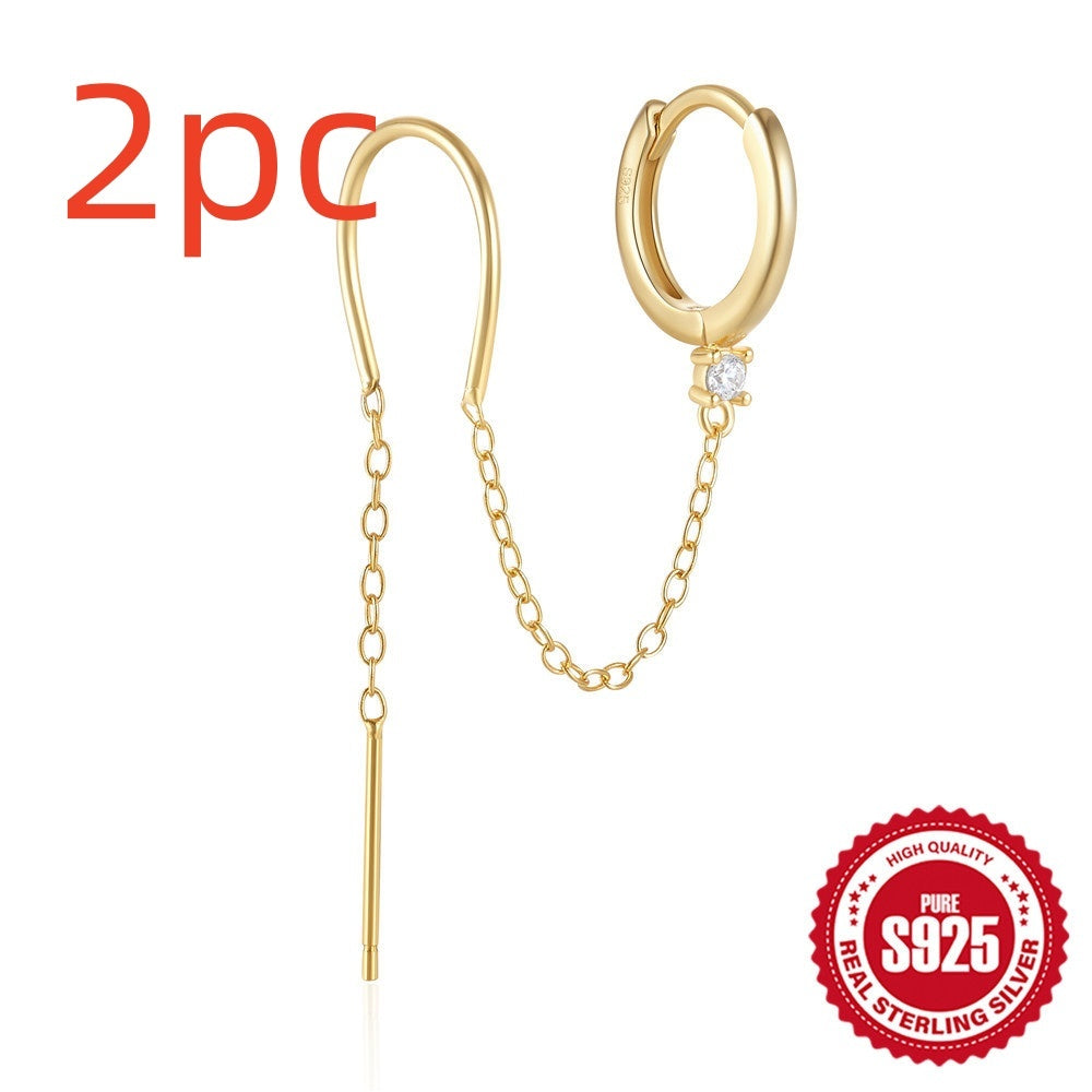 Double Piercing Earrings