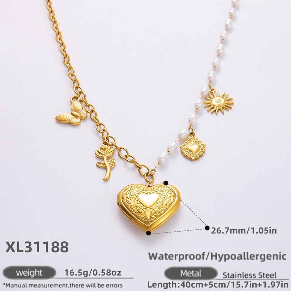 Sun Shell Charm Necklace