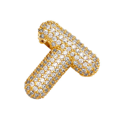 Sparkle Bubble Letter Necklace