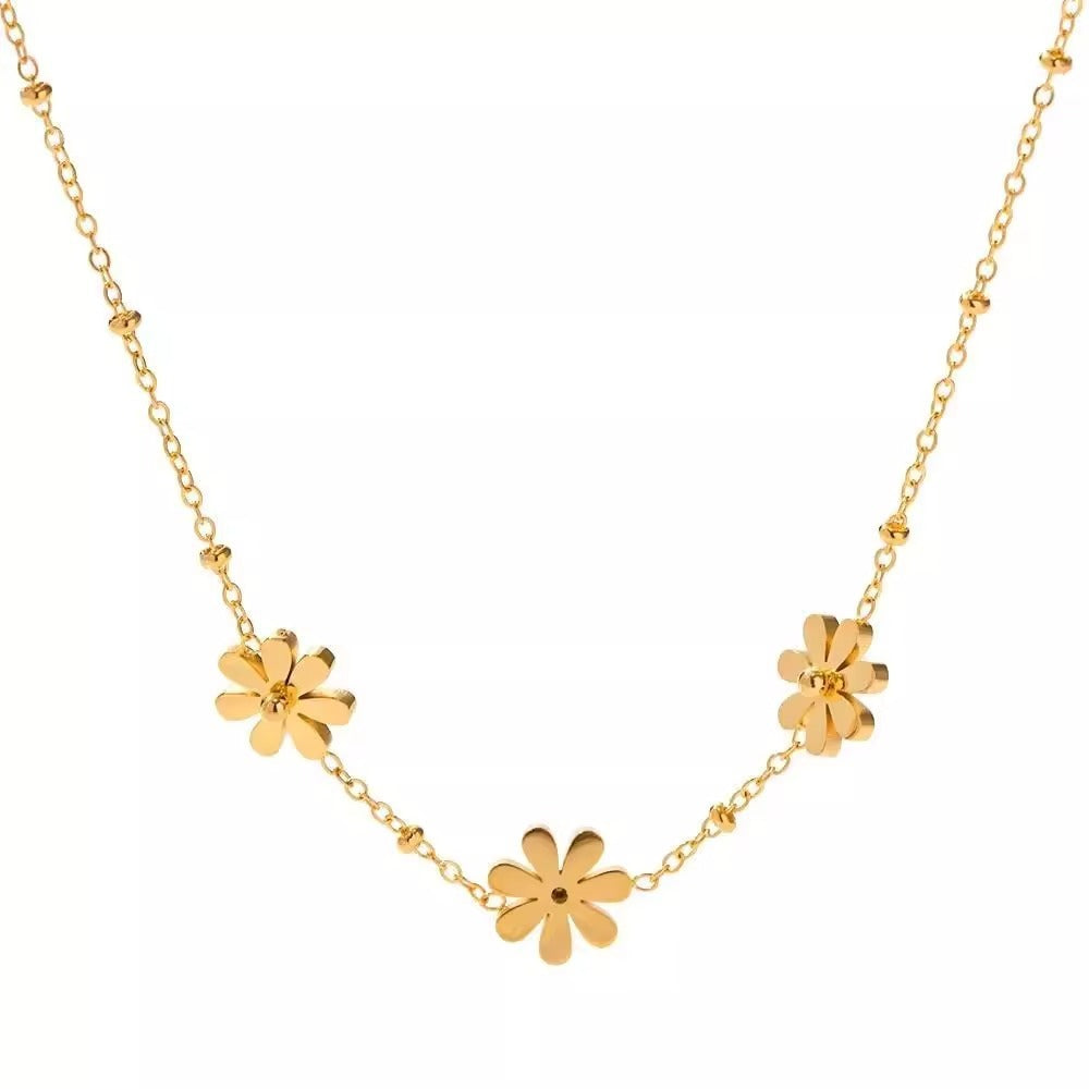 SUNFLOWER Little Daisy Necklace Women's Simple Fashion
