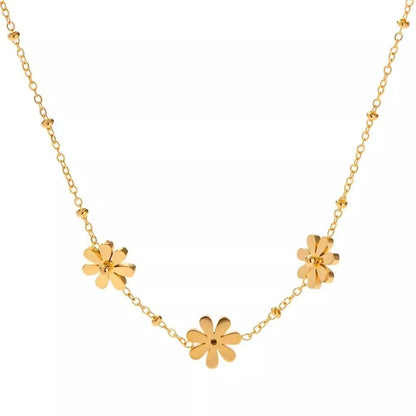 SUNFLOWER Little Daisy Necklace Women's Simple Fashion