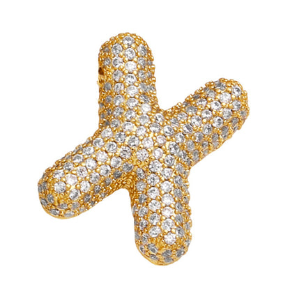 Sparkle Bubble Letter Necklace