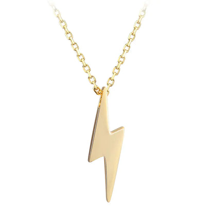 S925 Silver Plated Lightning Pendant Necklace for Women