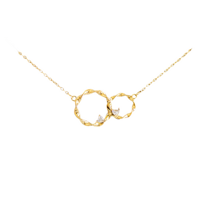 Sisters Interlocking Circle Necklace