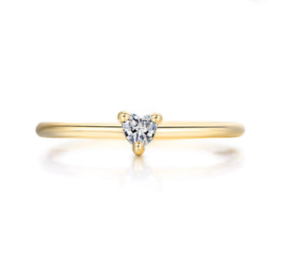 Olivia CZ Heart Ring