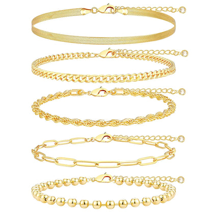 Gold Bracelet Set