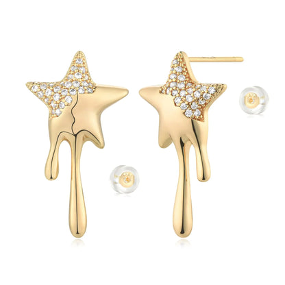 Melting Star Earrings