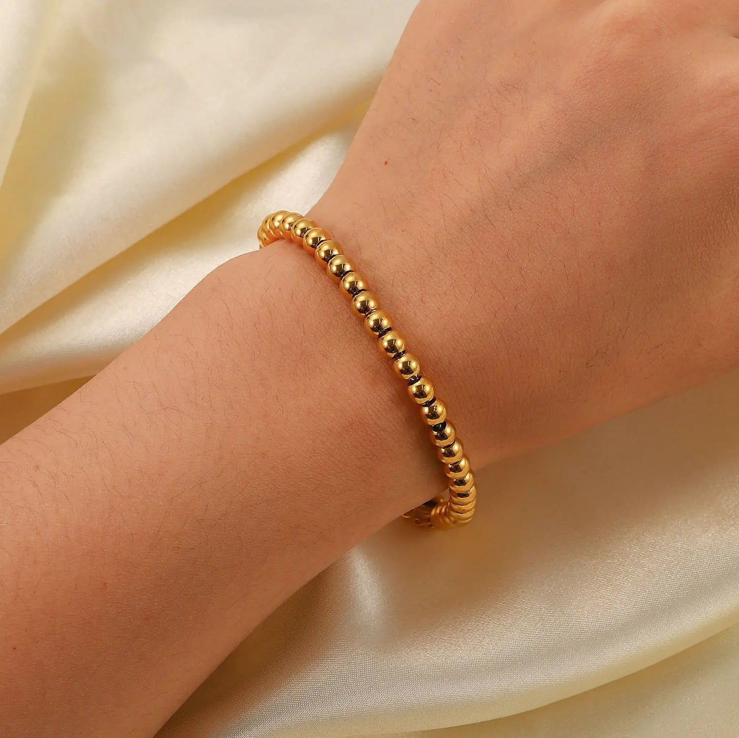 Gold Bead Bracelet