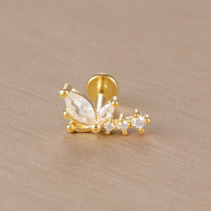 Butterfly Flat Back Studs