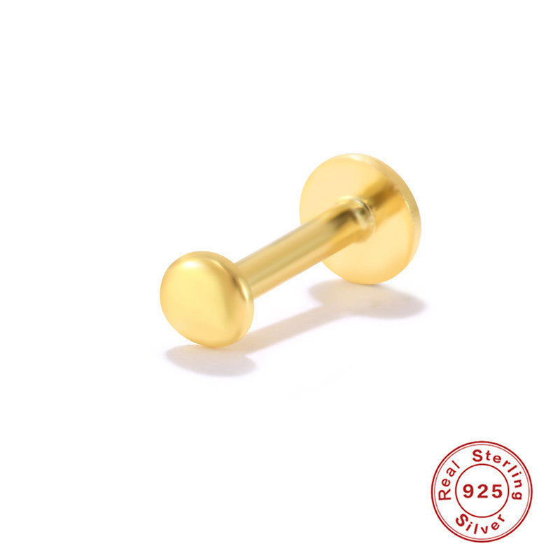 Gold Vermeil Flat Back Studs 3mm Circle