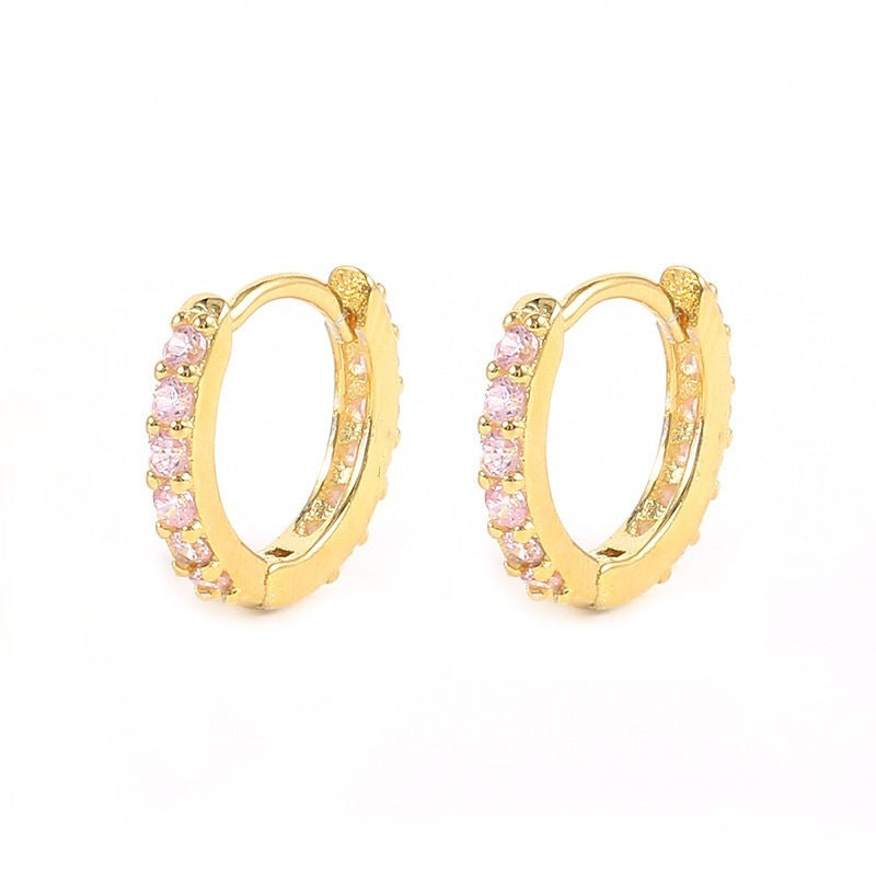 Pavé Huggie Earrings