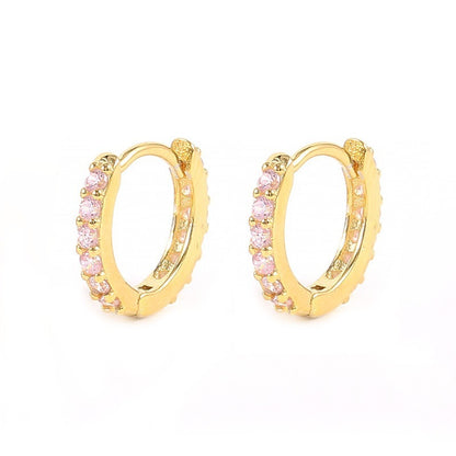 Pavé Huggie Earrings