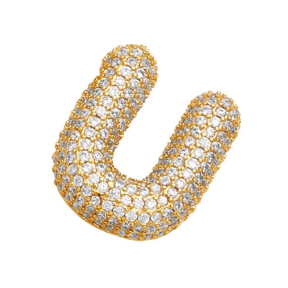 Sparkle Bubble Letter Necklace