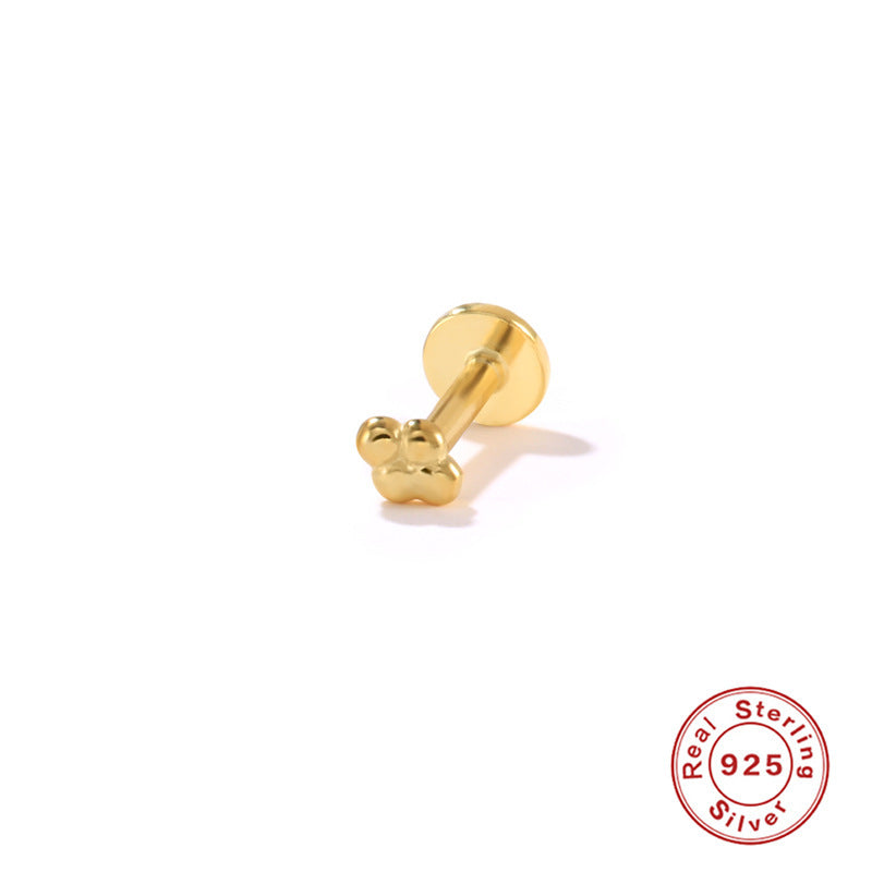 Gold Vermeil Flat Back Studs 16 Style
