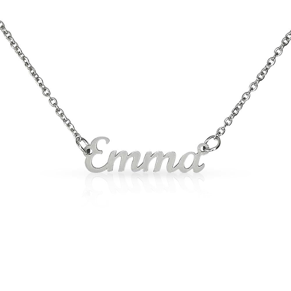 Bold Cursive Name Necklace