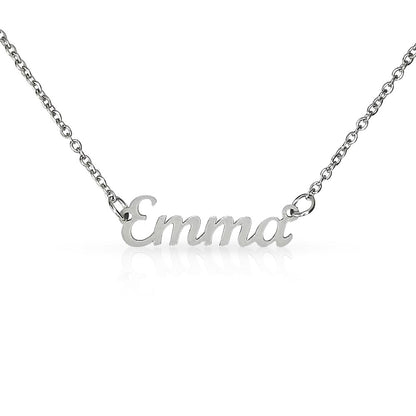 Bold Cursive Name Necklace