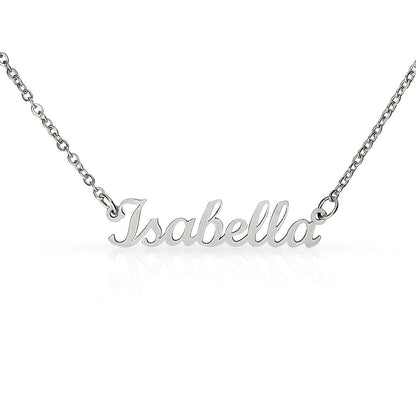 Bold Cursive Name Necklace