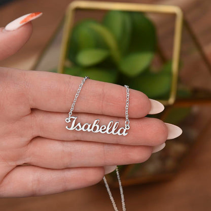 Bold Cursive Name Necklace