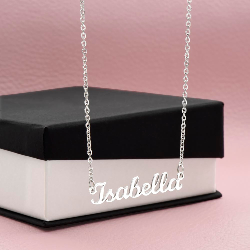 Bold Cursive Name Necklace