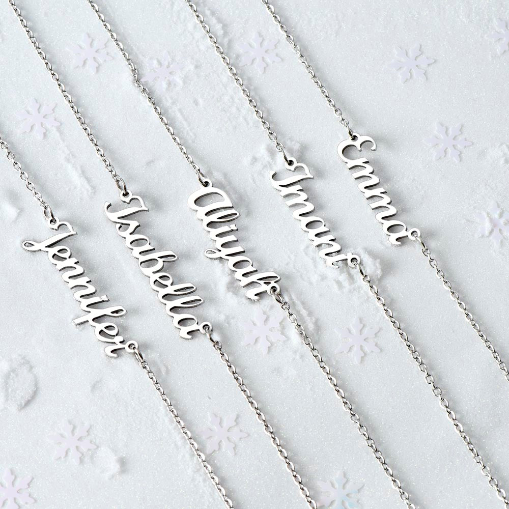 Bold Cursive Name Necklace