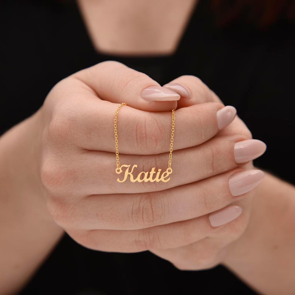 Bold Cursive Name Necklace