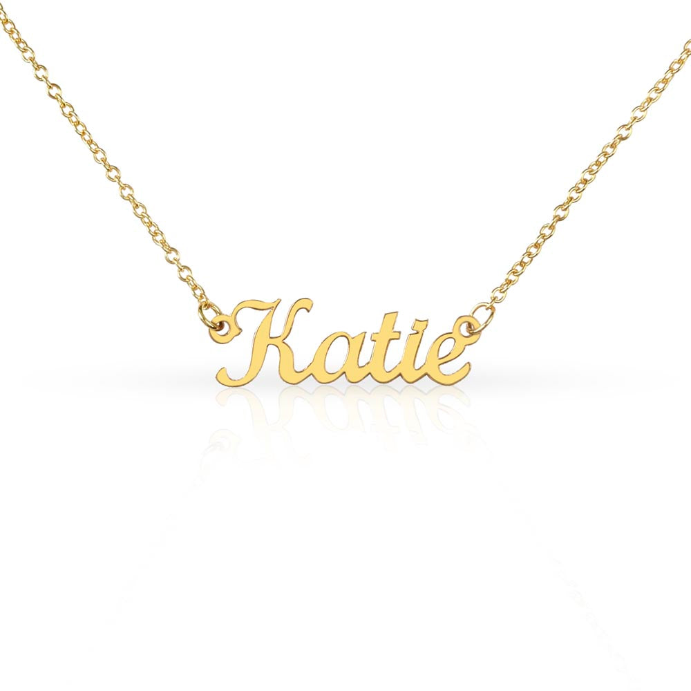Bold Cursive Name Necklace