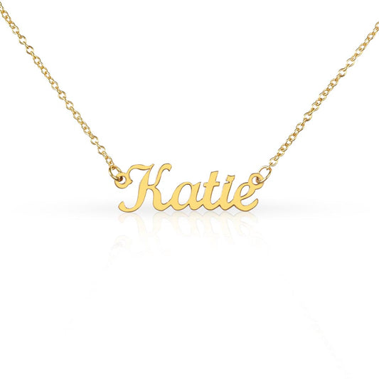 Bold Cursive Name Necklace
