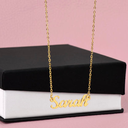 Bold Cursive Name Necklace