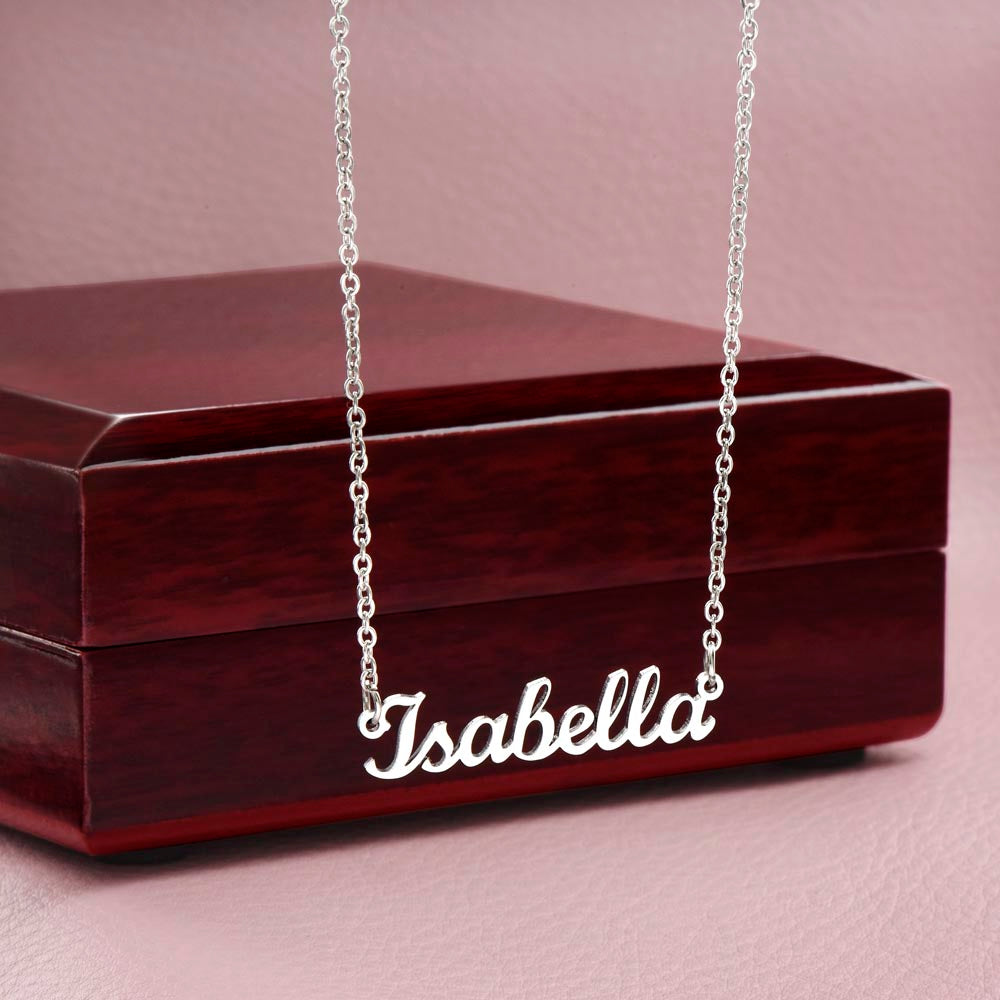 Bold Cursive Name Necklace