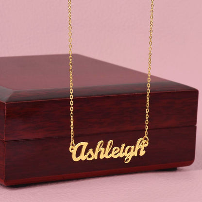 Bold Cursive Name Necklace