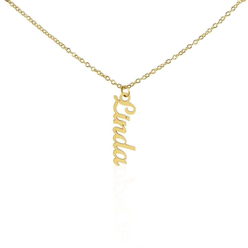 Linda Horizontal Name Necklace