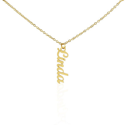 Linda Horizontal Name Necklace