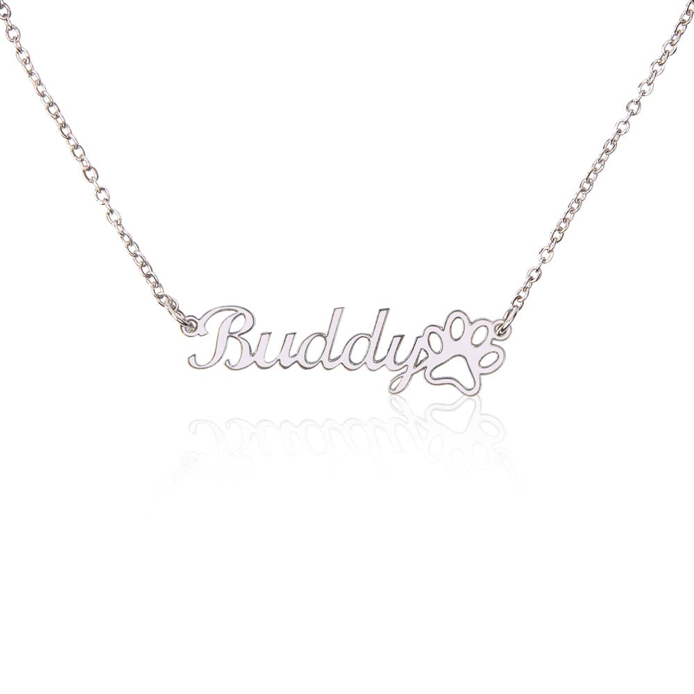 Buddy Pet Name Necklace