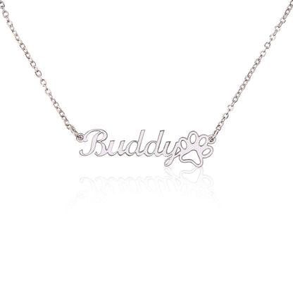 Buddy Pet Name Necklace